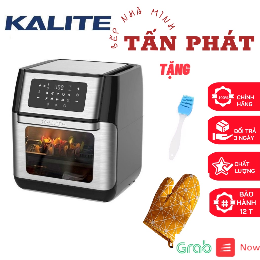 Nồi chiên không dầu Kalite Q10 CHÍNH HÃNG 10 lít (tặng kèm bao tay + cọ quét dầu)
