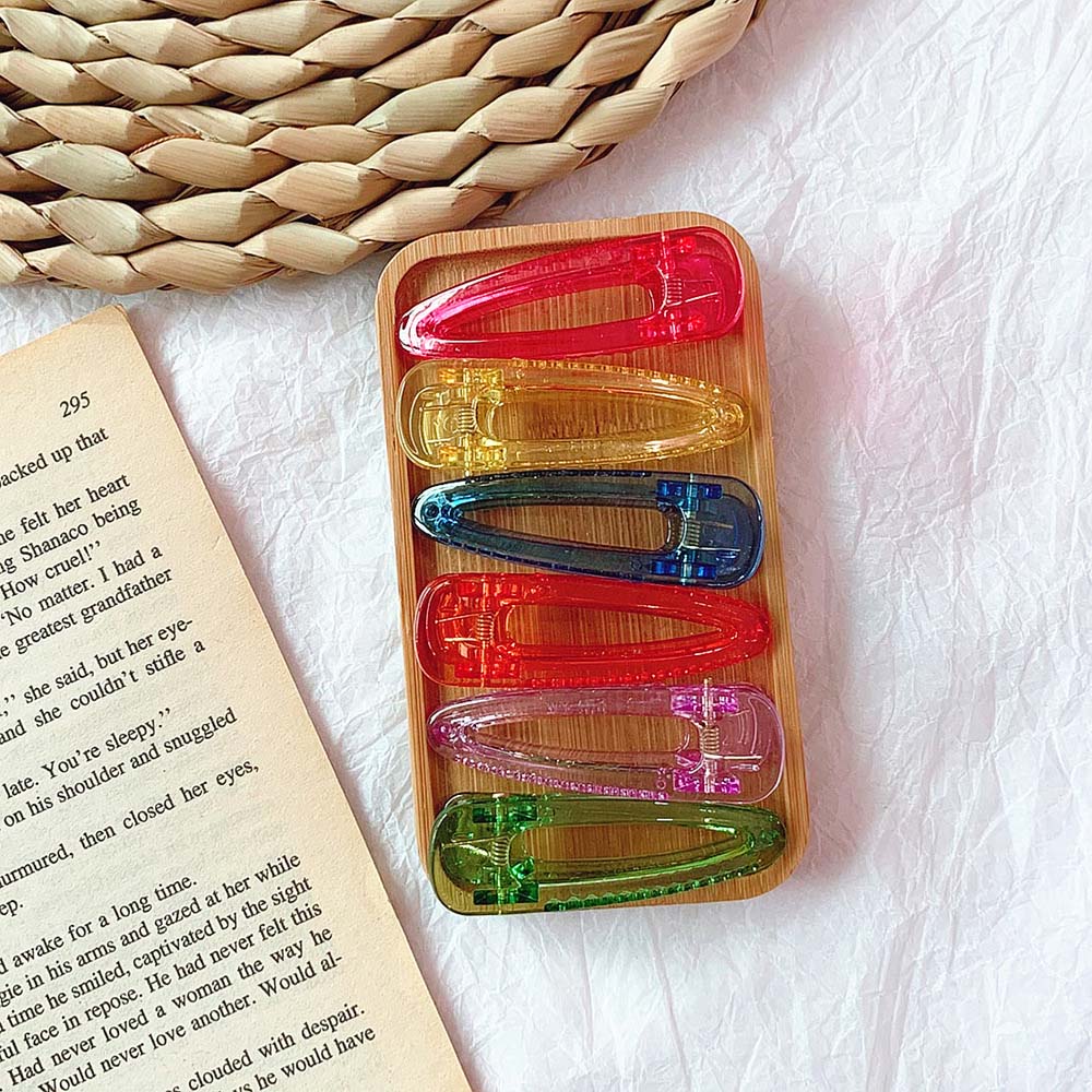 Kẹp Tóc Bằng Nhựa Nhiều Màu Dễ Thương Cho Nữ