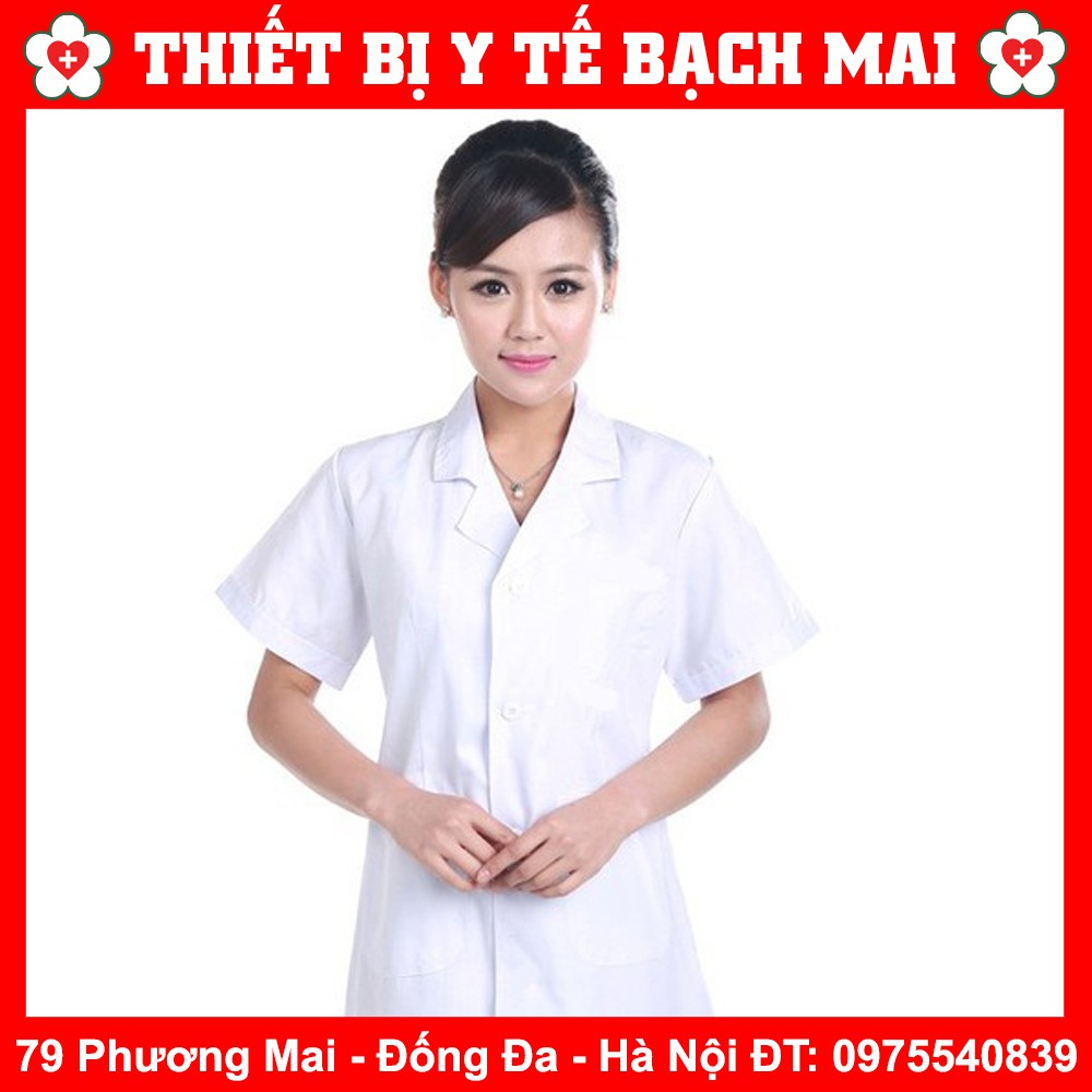 Áo Blu Nữ Cộc Tay Ôm Dáng Thon Gọn Chất Đẹp [Chuyên Dùng Trong Trường Học, Nhà Thuốc, Spa...]