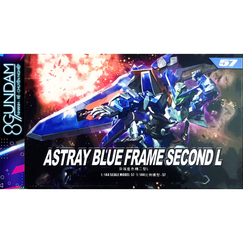 Mô Hình Lắp Ráp HG Astray Blue Frame Second L (TT Hongli) (tặng kèm base)