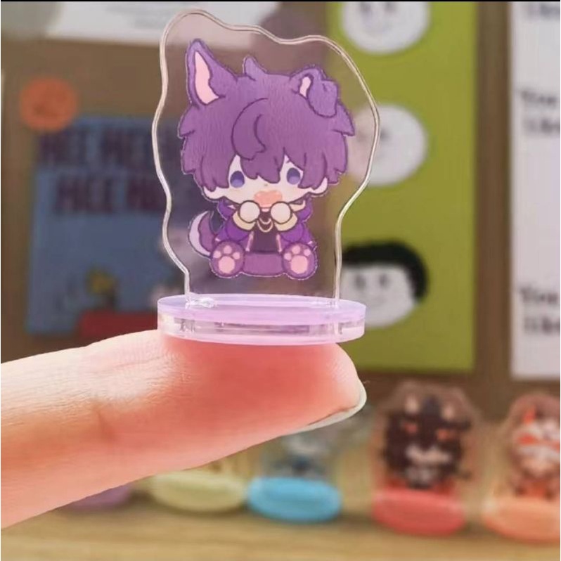 Mô hình nhân vật vtuber Luxiem Nijisanji ver mèo nhỏ cao 2cm hàng artist acrylic stand standee