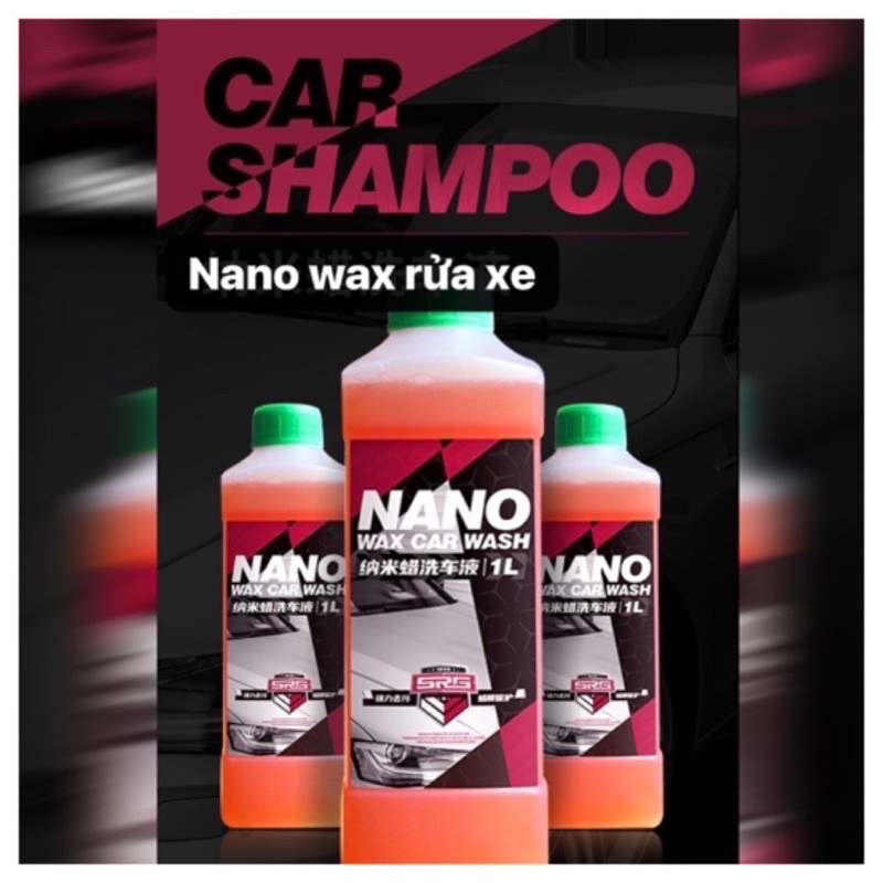 Dung Dịch rửa xe tạo bọt tuyết NaNo Wax Car Wash 1L