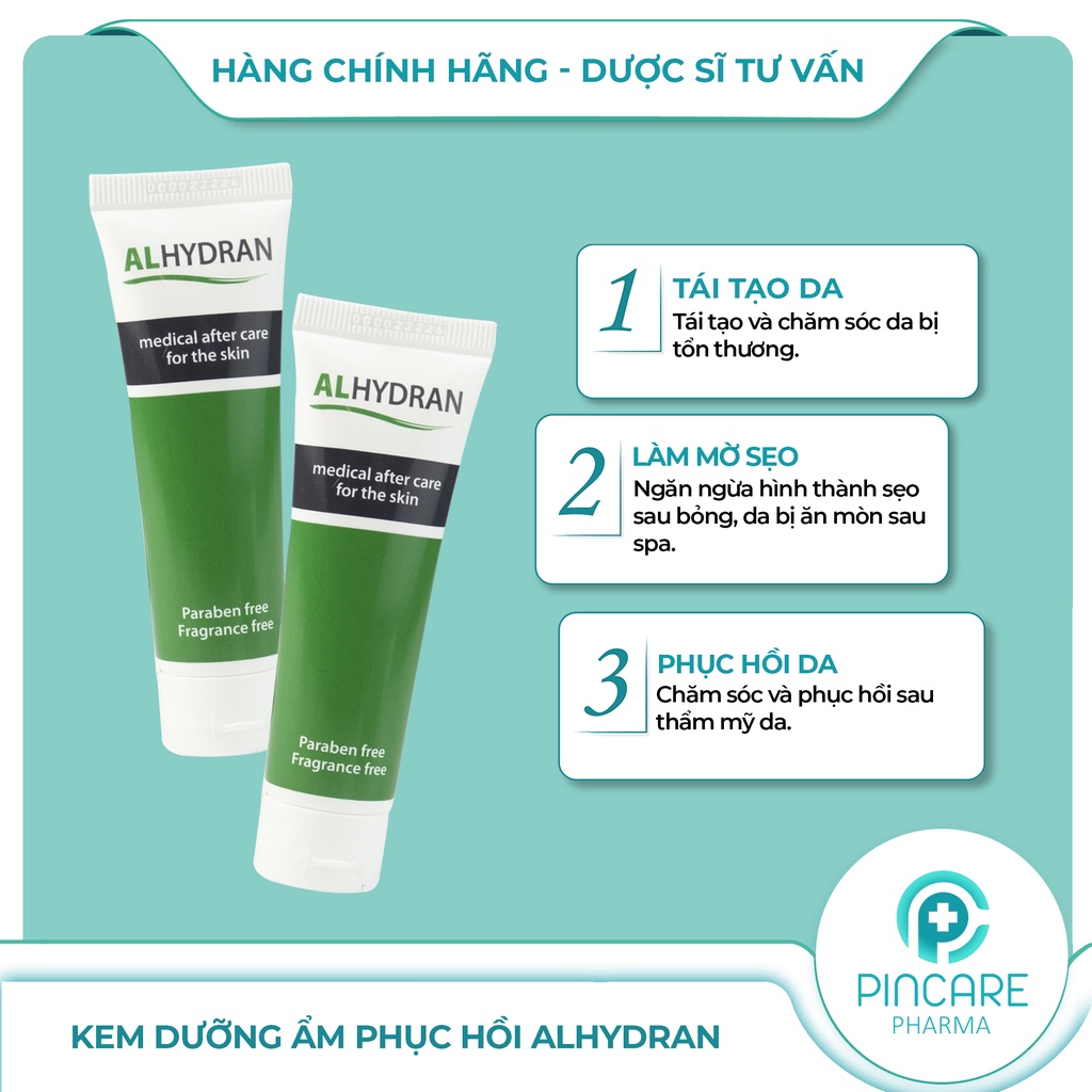 Kem dưỡng ẩm phục hồi da Alhydran 30ml - Hành chính hãng - PinCare