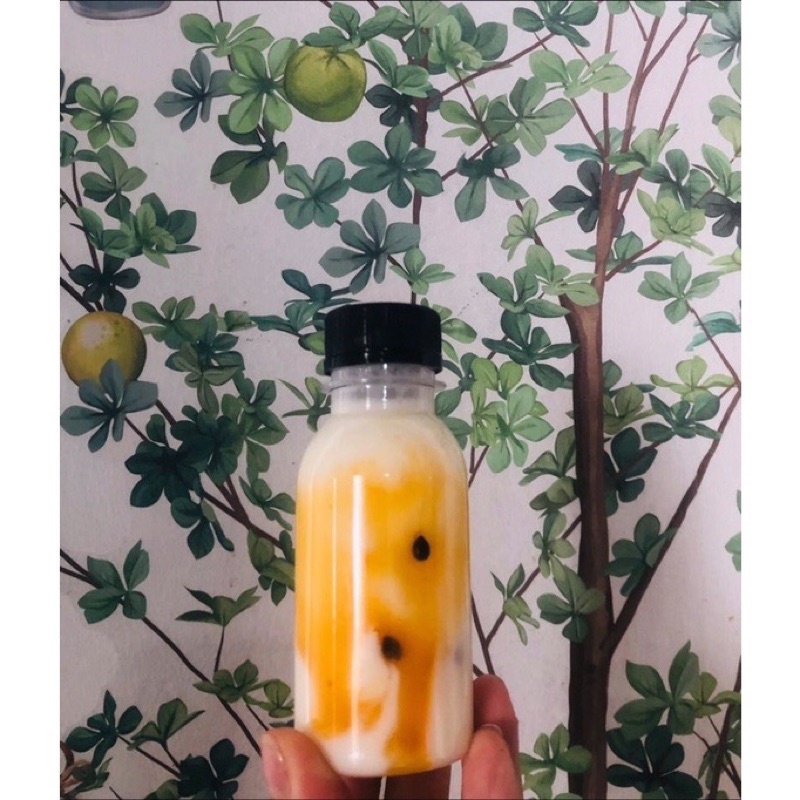 Set 10 chai nhựa tròn nắp đen 100ml