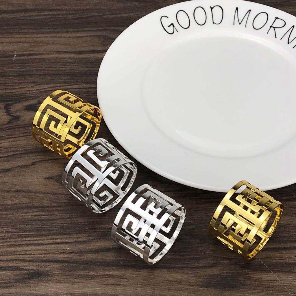 1 / 4 Khóa Cài Khăn Ăn Bằng Hợp Kim Cao Cấp Giá Đỡ