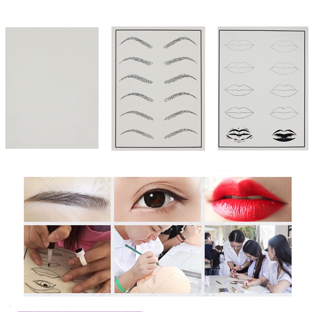 Bộ 5 Dụng Cụ Luyện Tập Xăm Lông Mày/Môi Cho Người Mới Bắt Đầu