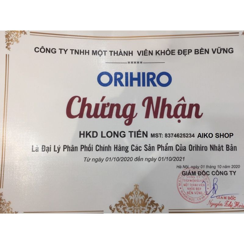 Viên uống giảm cân Night Diet Orihiro hộp 60 gói