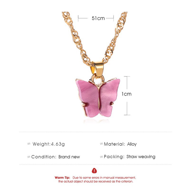 Dây chuyền mặt họa tiết bướm nhỏ xinh thời trang cho nữ