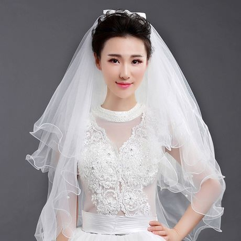 Voan 4 Lớp Nơ Đính Hạt Chai Có Lược Cài 120 Số 2, Cài Tóc Đẹp Trong Đám Cưới Cho Cô Dâu Hoặc Tham Gia Sự Kiện, Chụp Ảnh