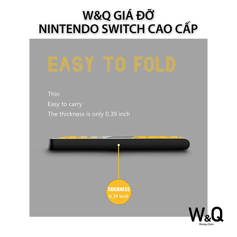 Sẵn VN - W&amp;Q Giá Đỡ Đế Dựng máy chơi game Nintendo Switch/ Nintendo Oled / Lite N-switch có 4 nấc dùng cho iPhone iPad