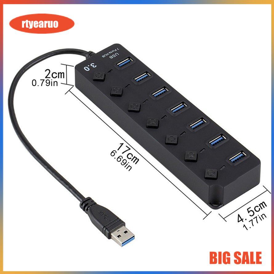 Bộ Chia 7 Cổng Usb 3.0 Shub Cho Máy Tính