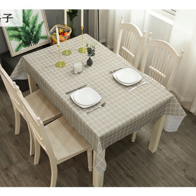 KHĂN TRẢI BÀN NHỰA PVC trải bàn ăn dễ lau bẩn, khăn decor bàn học bàn tiệc trang trí chụp ảnh