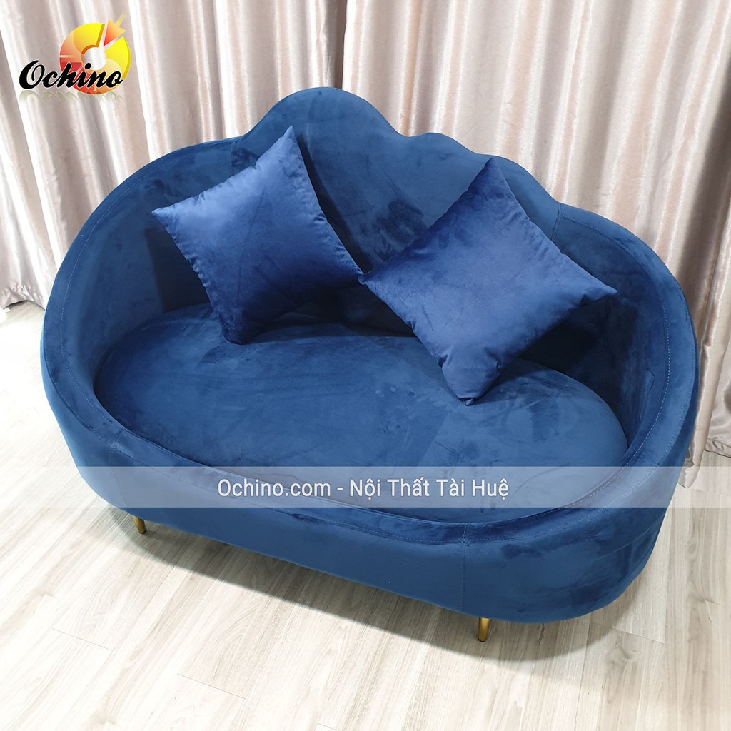 Ghế Sofa có tựa lưng hình mây cao cấp để phòng khách hoặc shop dài 1m8 ( đủ màu)