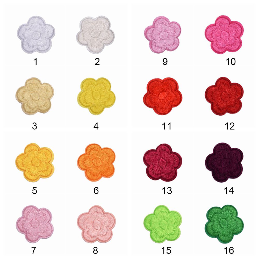 Set 10 miếng dán ủi quần áo hình hoa nhỏ dễ thương DIY