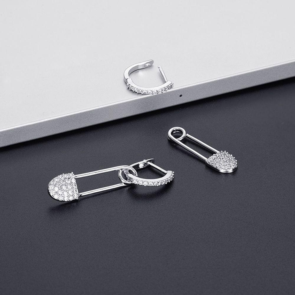 QQMALL Bông Tai Kim Loại Mini Đơn Giản Độc Đáo Cho Nữ