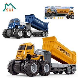 Mô hình xe container đồ chơi bằng hợp kim cho bé
