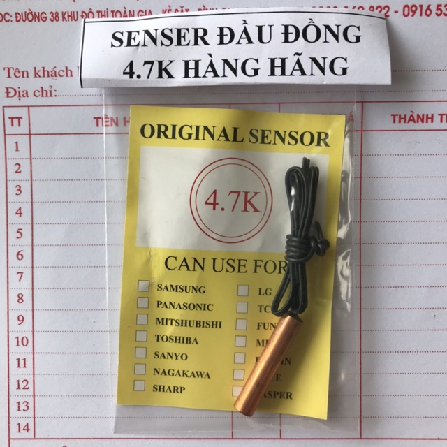 Sensor đầu đồng điều hoà 4.7k hàng hãng