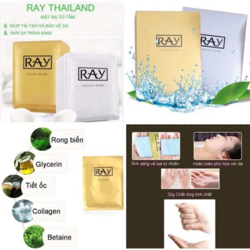 Mặt nạ lụa tơ tằm Ray Thái Lan