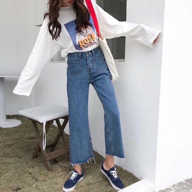 Quần jean 2 túi basic ( hàng đặt trước 9-10 ngay có hàng)