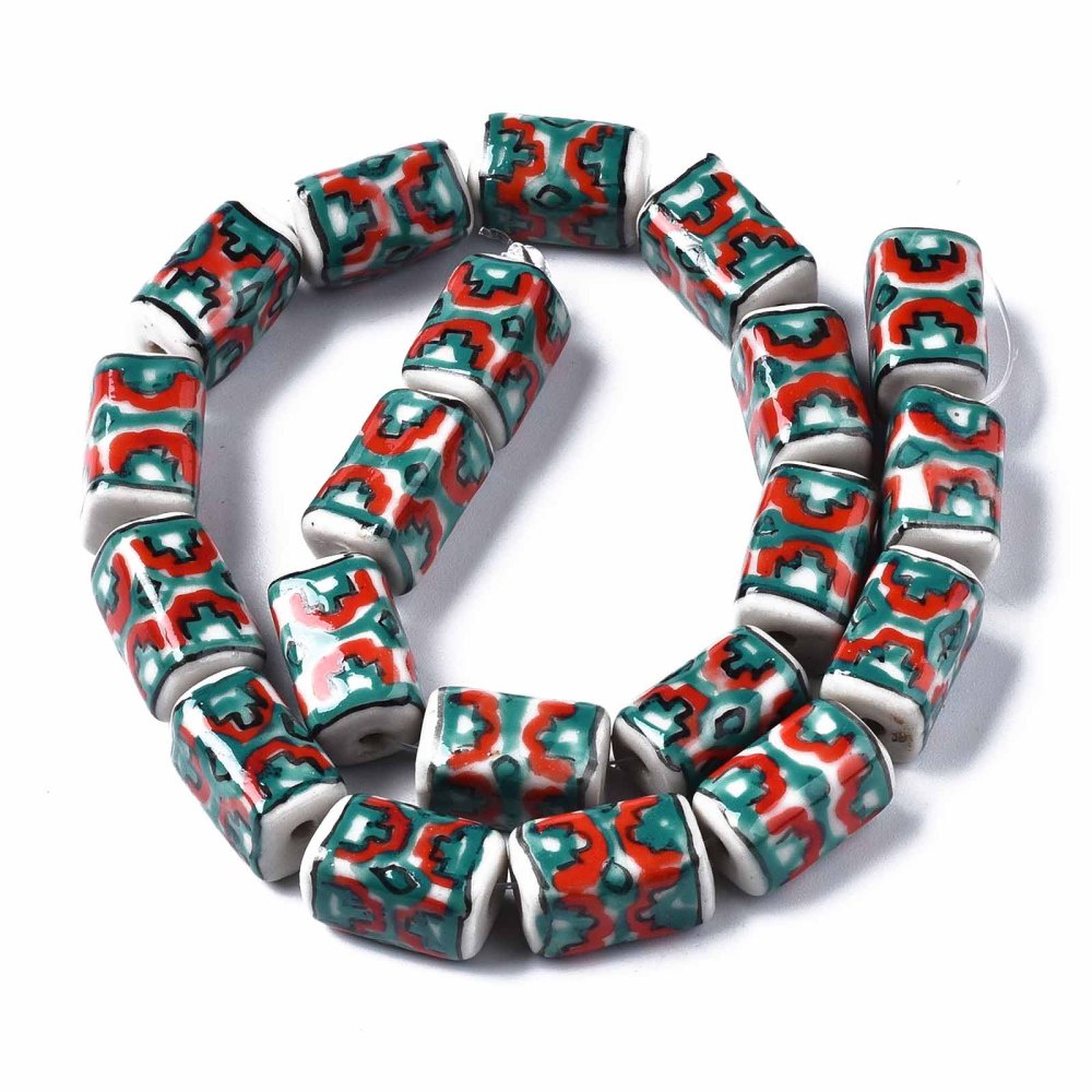 Chuỗi Hạt Gốm Sứ Handmade 1 Sợi Hình Chữ Nhật/Hoa Hồng/Oval/Ngôi Sao/Trái Tim/Hoa Hồng Làm Trang Sức Thủ Công