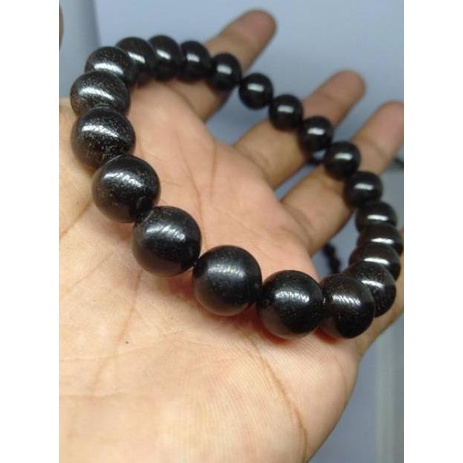 Vòng Đeo Tay Chuỗi Hạt Gỗ Đen 8Mm Thời Trang