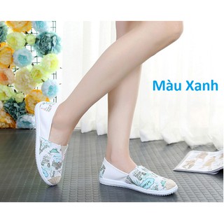 GIÀY LƯỜI SLIP ON VINTAGE ĐƠN GIẢN