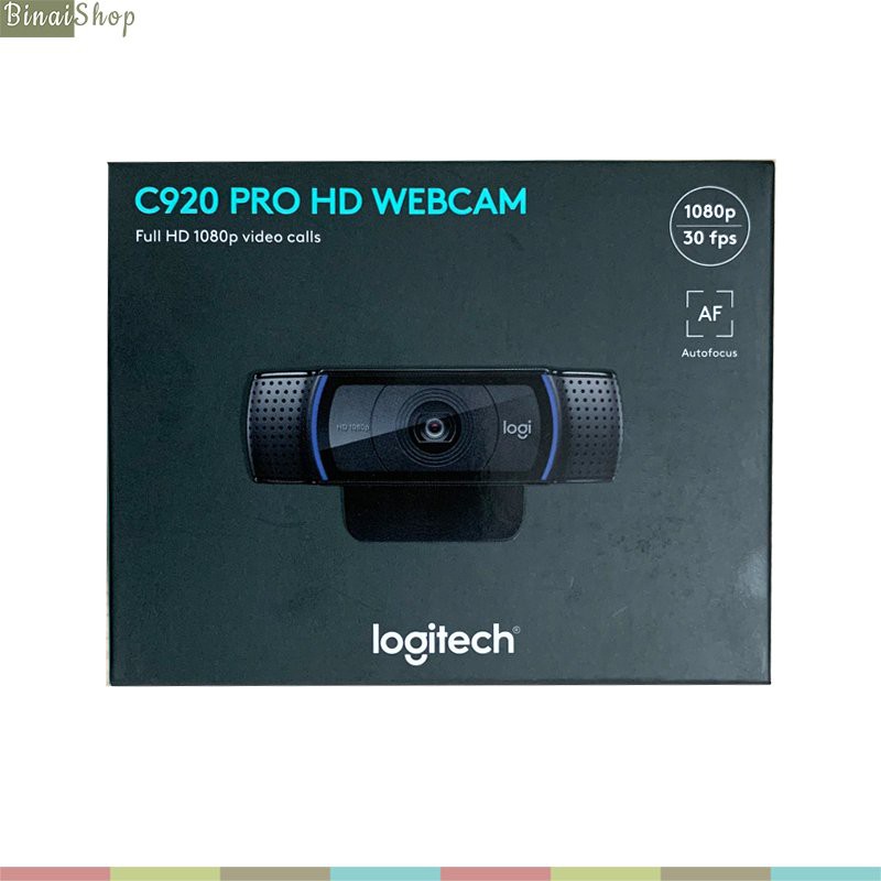 [BH 24 tháng] Logitech C920 Pro - Webcam HD 1080p, Tích Hợp Micro Stereo