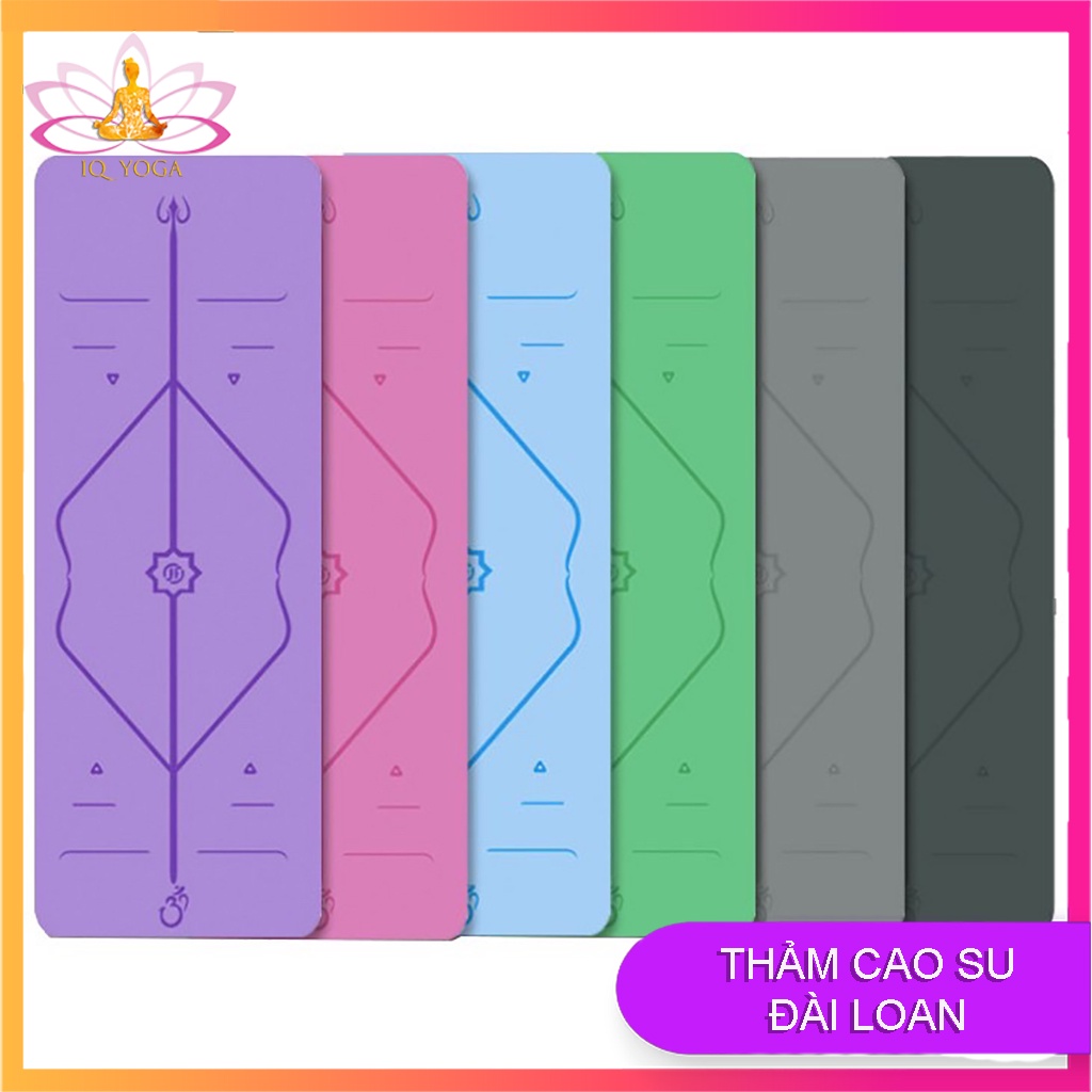 Thảm tập yoga cao su bề mặt phủ PU cao cấp Đài Loan