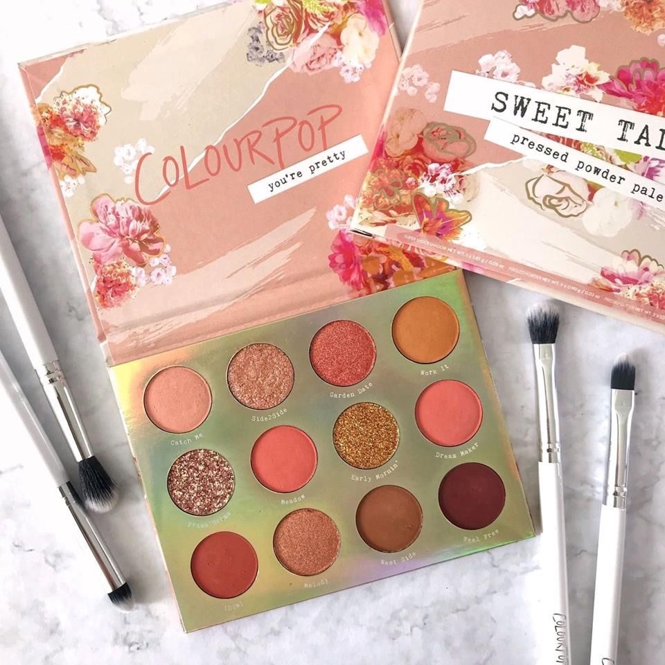 [Chính hãng] Bảng phấn mắt Colourpop Sweet Talk Eyeshadow Palette12 ô màu chống thấm nước lâu trôi