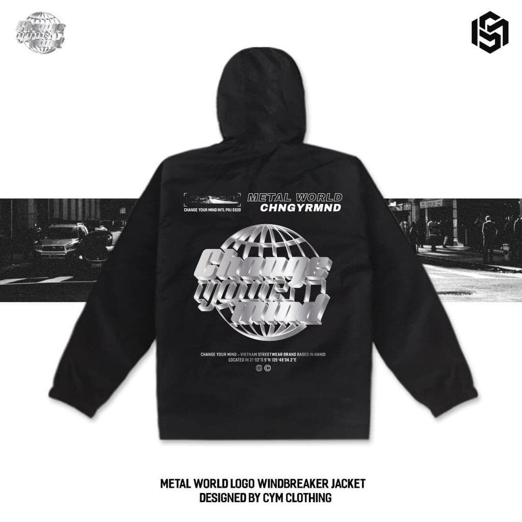 Jacket Gió Metaworld Basic Streetwear Unisex.