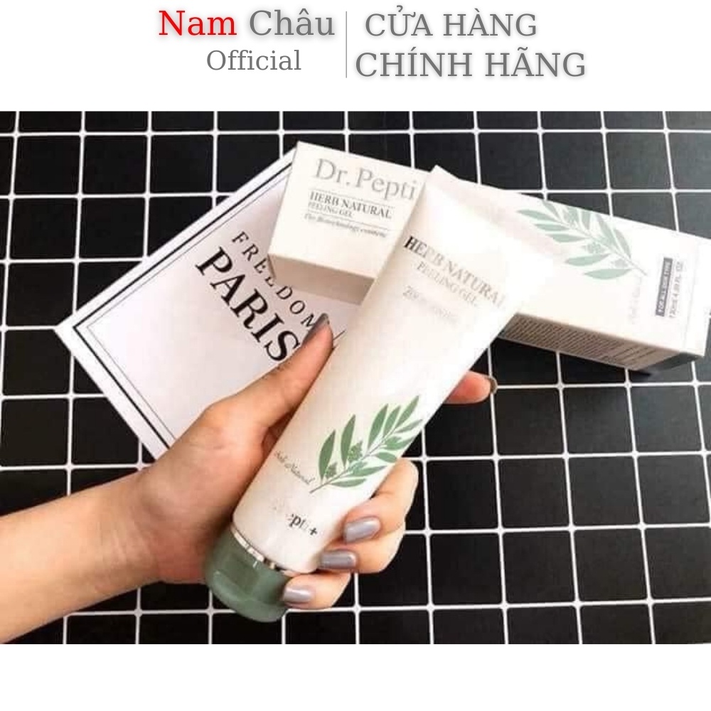 Tẩy Tế Bào Chết Dr Pepti Herb Natural Peeling Gel Trắng Mịn da 130ml NPP Nam Châu