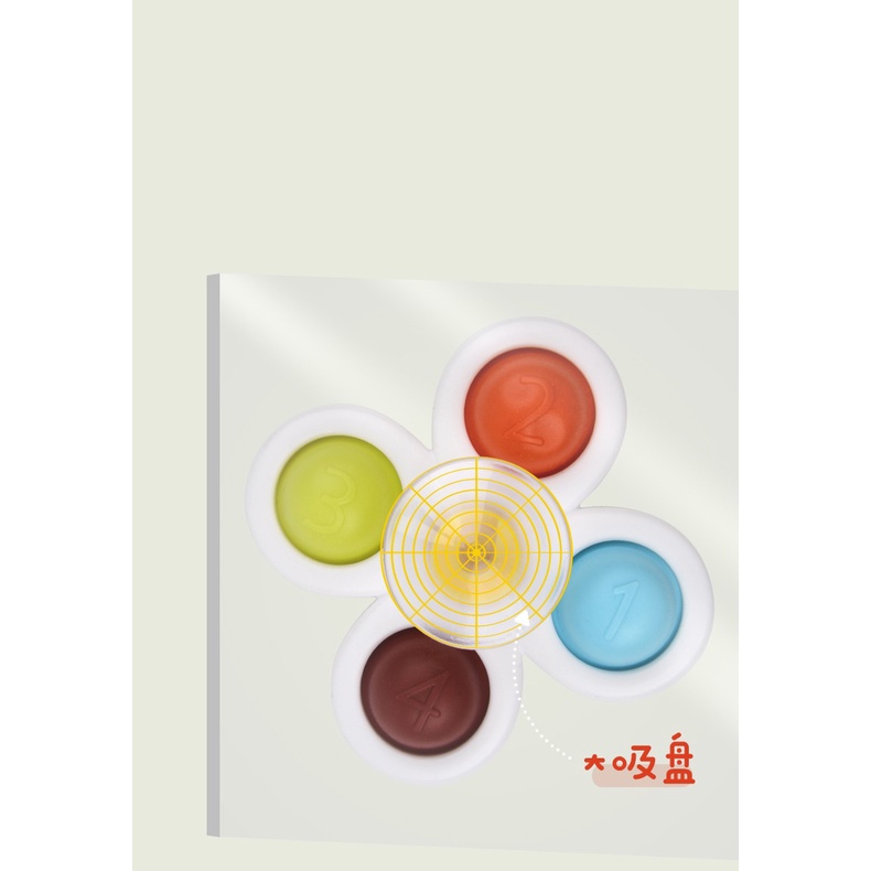 Đồ chơi set 3 con quay chong chóng dính tường cho bé kích thích thị giác và phát triển trí tuệ
