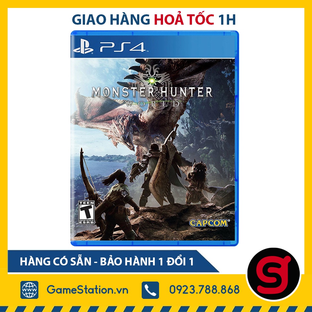 [Freeship toàn quốc từ 50k] Đĩa PS4 Mới: Monster Hunter World