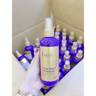 Xịt dưỡng tóc Lacei hair spray nutrition (màu tím) 200ml