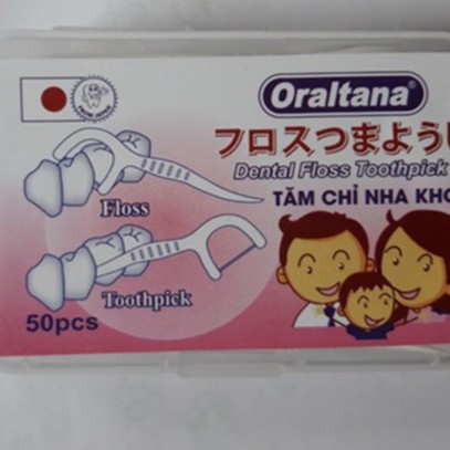 Tăm chỉ nha khoa Oraltana 5 sao - Tăm chỉ y tế nha khoa chất lượng cao - Túi 50 chiếc