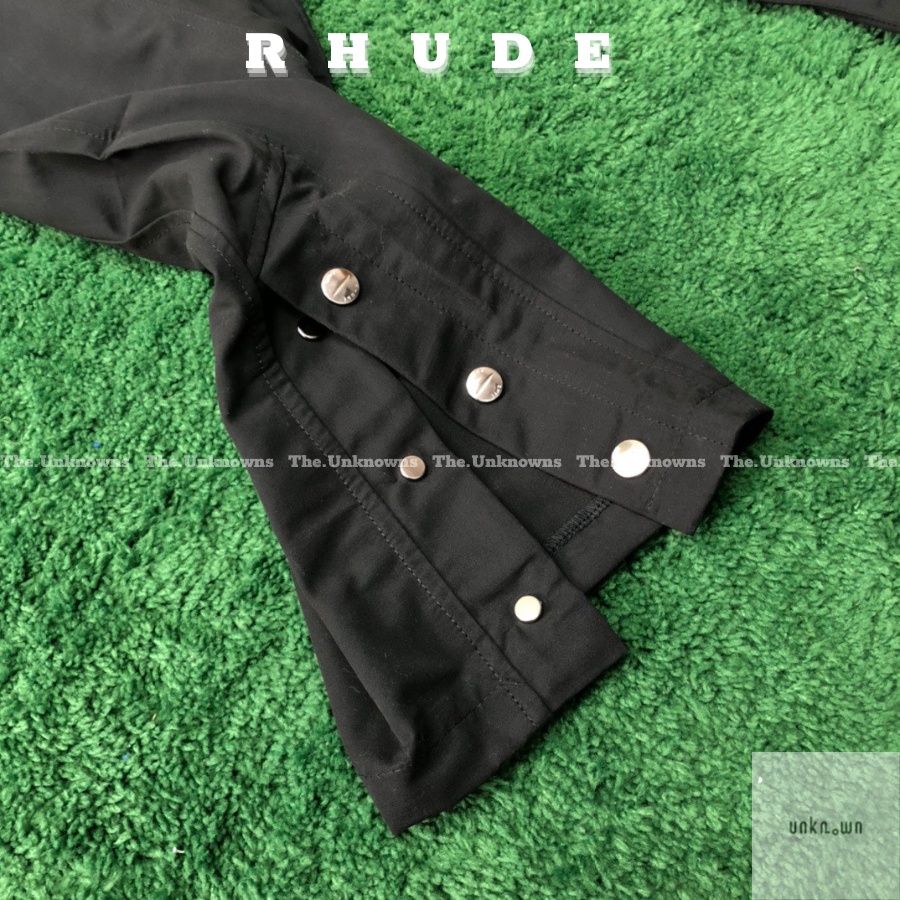 👑👑-Quần Snap R.HUDE CUPRO BLACK CARGO PANTS,quần cargo pants ống suông cao cấp full túi tag