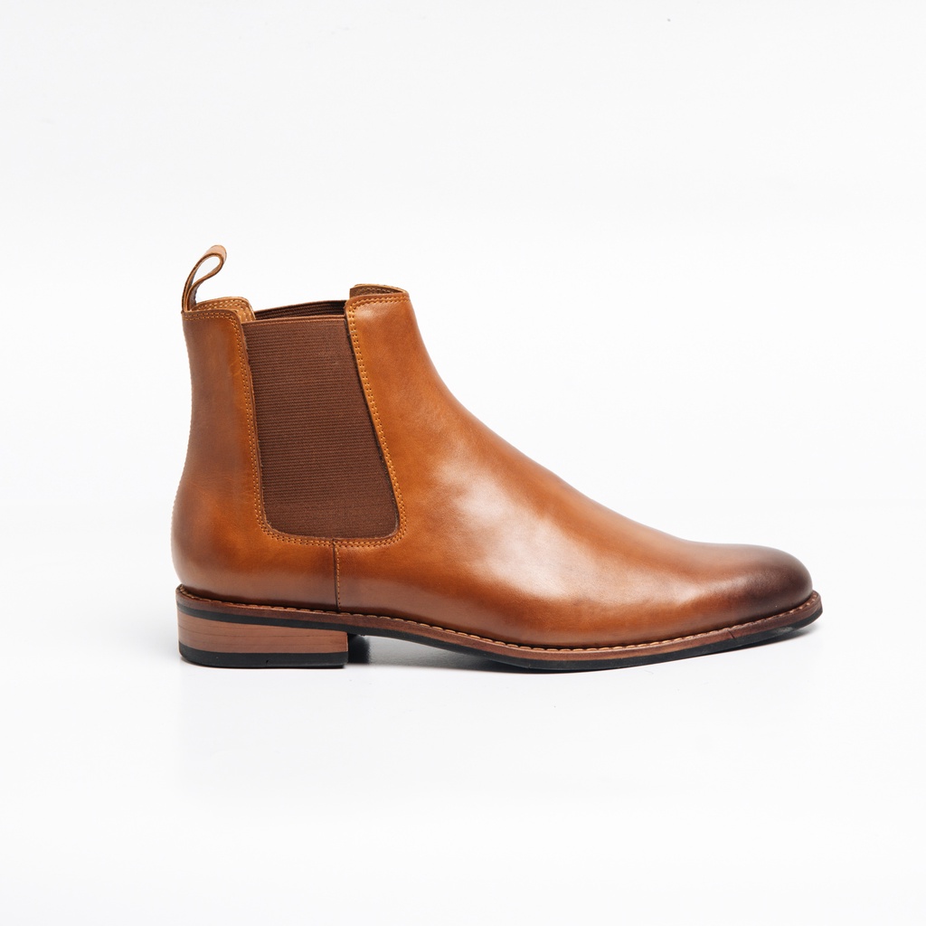 Giày Tây Cao Cấp CLASSY CHELSEA BOOTS - Da Bò Ý Lót Trong Da Bò Mộc - Thương hiệu Be Classy