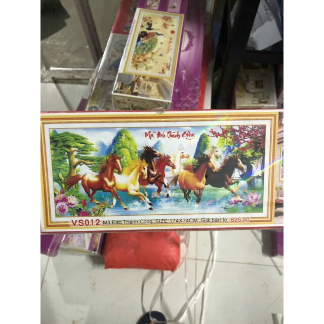 Tranh đính đá mã đáo thành công