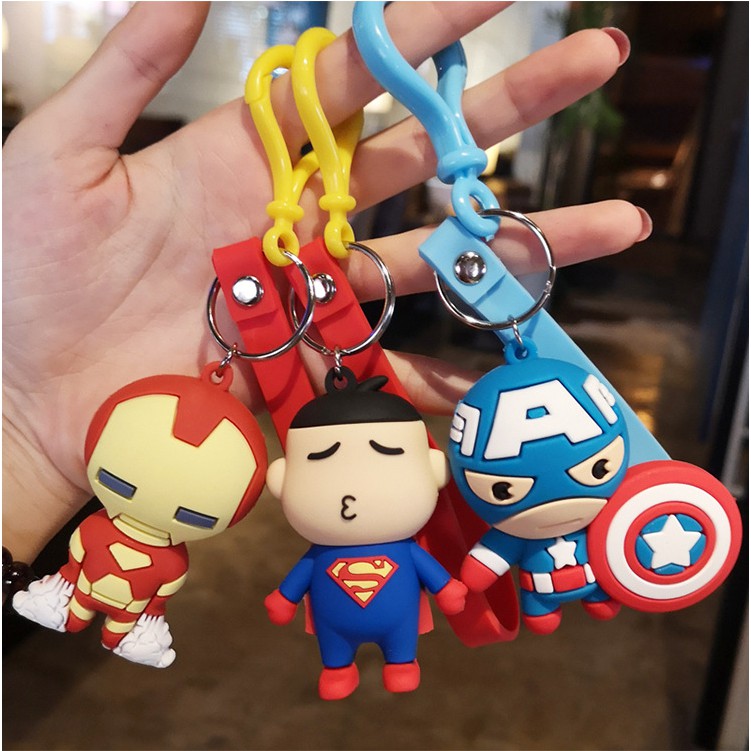 Móc chìa khóa họa tiết siêu anh hùng đáng yêu