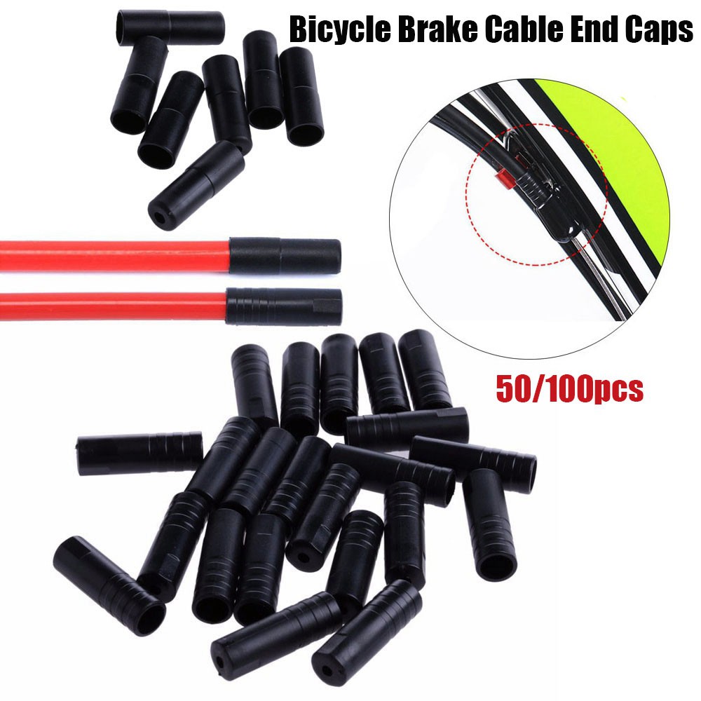 Set 50 / 100 Nút Bọc Dây Thắng Xe Đạp 4 / 5mm Chất Lượng Cao