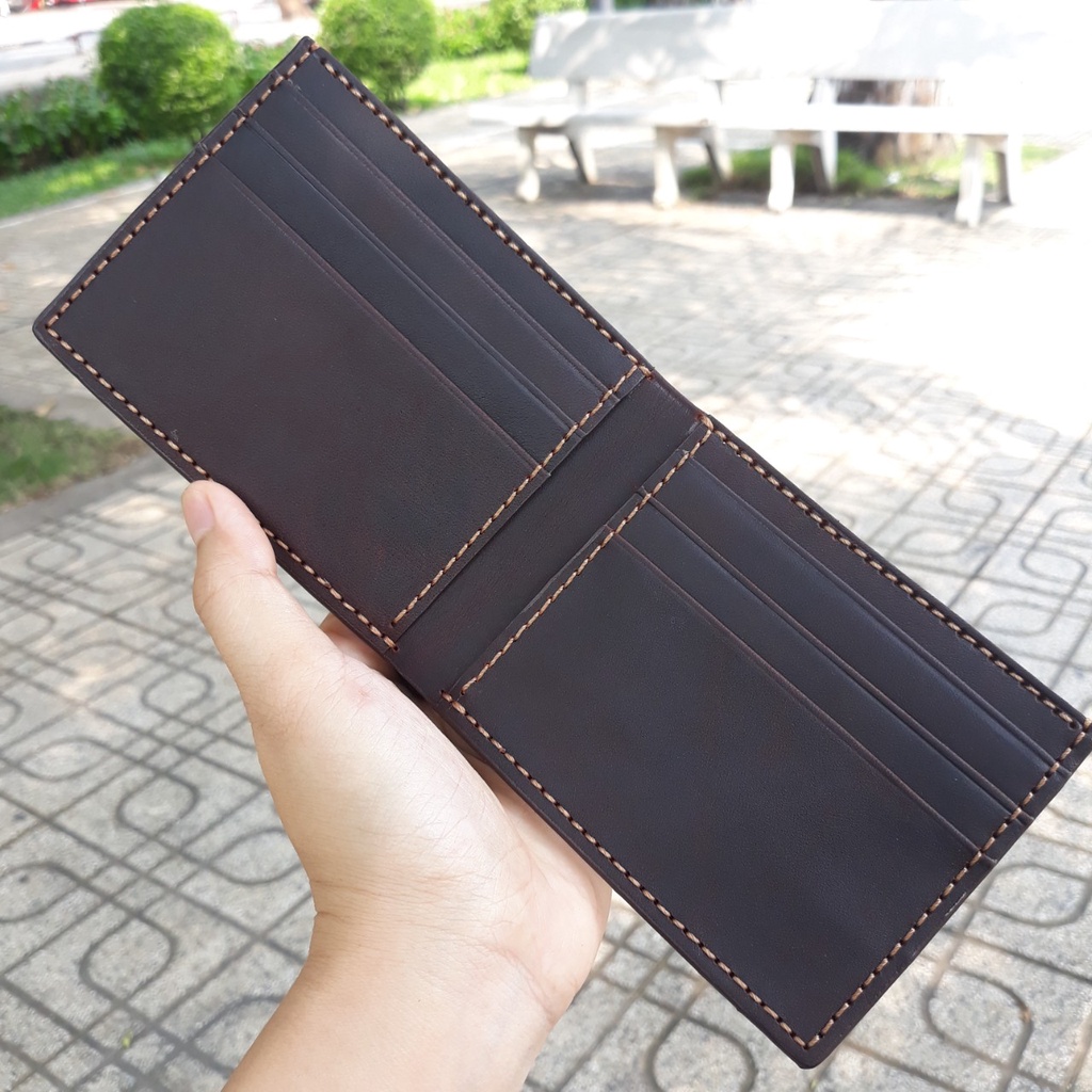 Ví Nam da bò dáng ngang sáp ngựa điên cao cấp