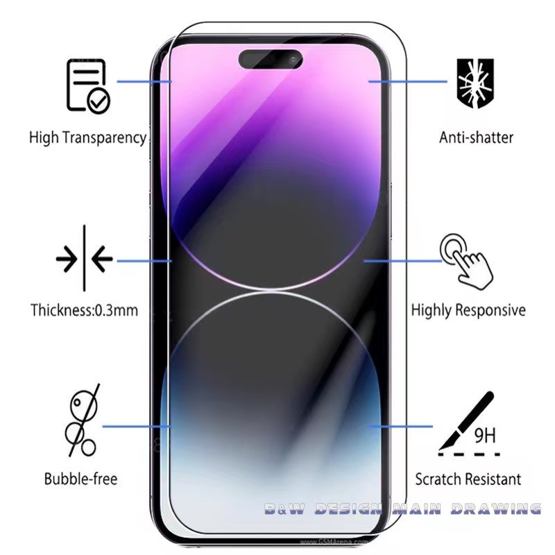 Kính Cường Lực Trong Suốt Bảo Vệ Màn Hình iPhone 14 13 12 11 Pro Max 14Plus 12Mini 11Pro IX XS Max 13 i6s 6s i7 i8