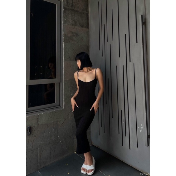 Đầm body thiết kế hai dây tôn dáng khoét eo sexy quyến rũ Sun Fashion