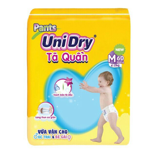 Thanh lý tã quần Unidry M60/XL48/XXL44