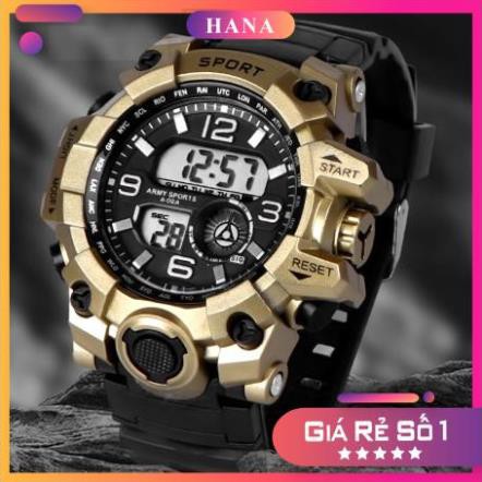 Đồng hồ điện tử nam SPORT N100 Đồng hồ sinh viên đủ các chức năng xem giờ báo thức ,lịch tuần, bấm giờ dây silicon