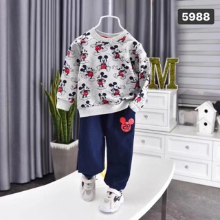 Set bộ mickey xám