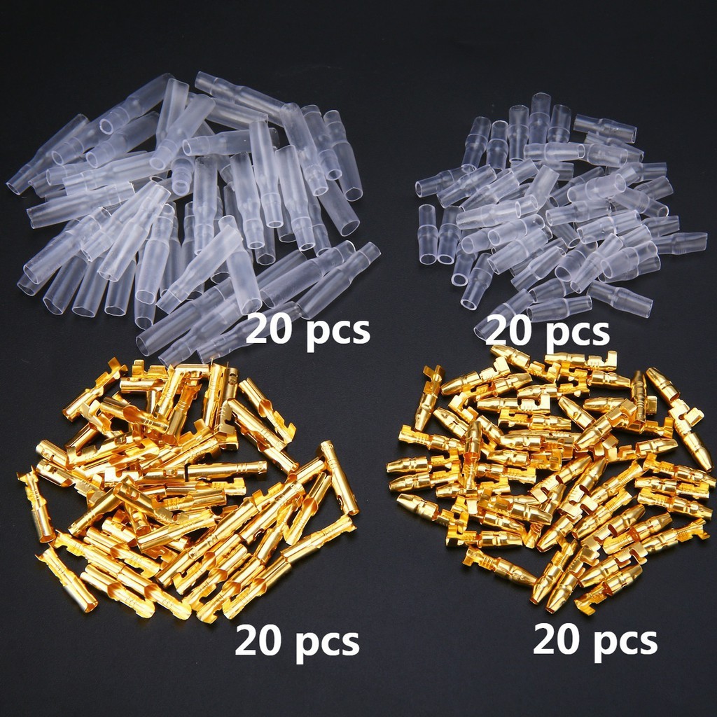 Set 20 cặp đầu cos xe máy 4.0mm cho dây 1.0mm sang 2.5mm