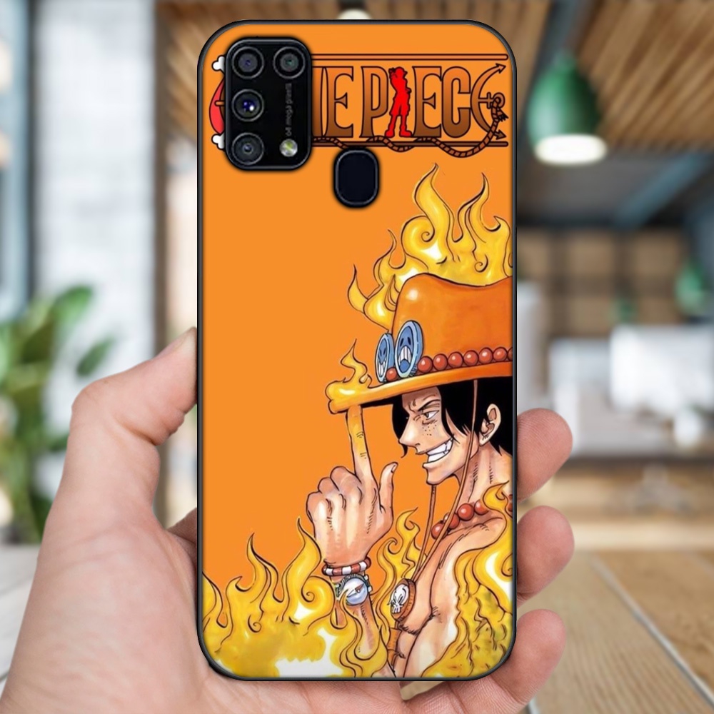 Ốp lưng Samsung M31 viền đen in hình Ace One Piece