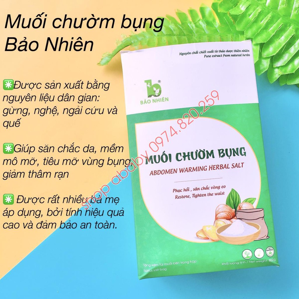 Muối chườm bụng sau sinh Bảo Nhiên