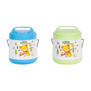 Cặp lồng inox song long 2108 - cặp lồng 2 ngăn, đựng cơm bún miến phở